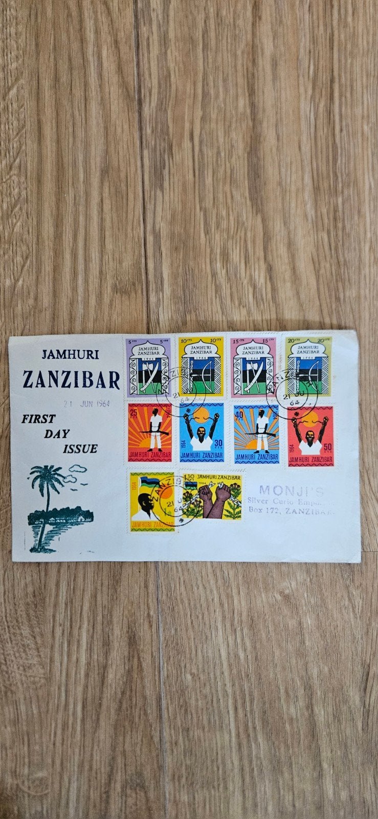 Postzegels Zanzibar 1964, Verzenden, Overige landen, Gestempeld