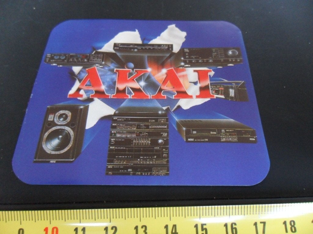 sticker AKAI hi-fi stereo *, Ophalen of Verzenden, Zo goed als nieuw