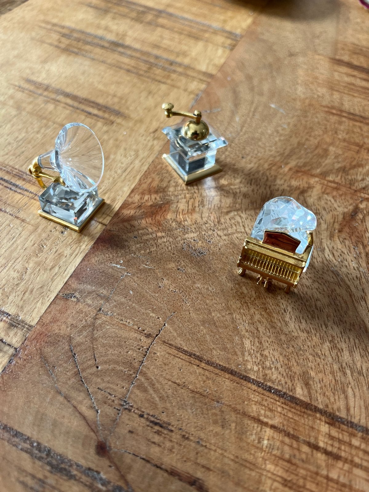 Swarovski miniatuur kristallen decoratie set., Ophalen of Verzenden, Zo goed als nieuw