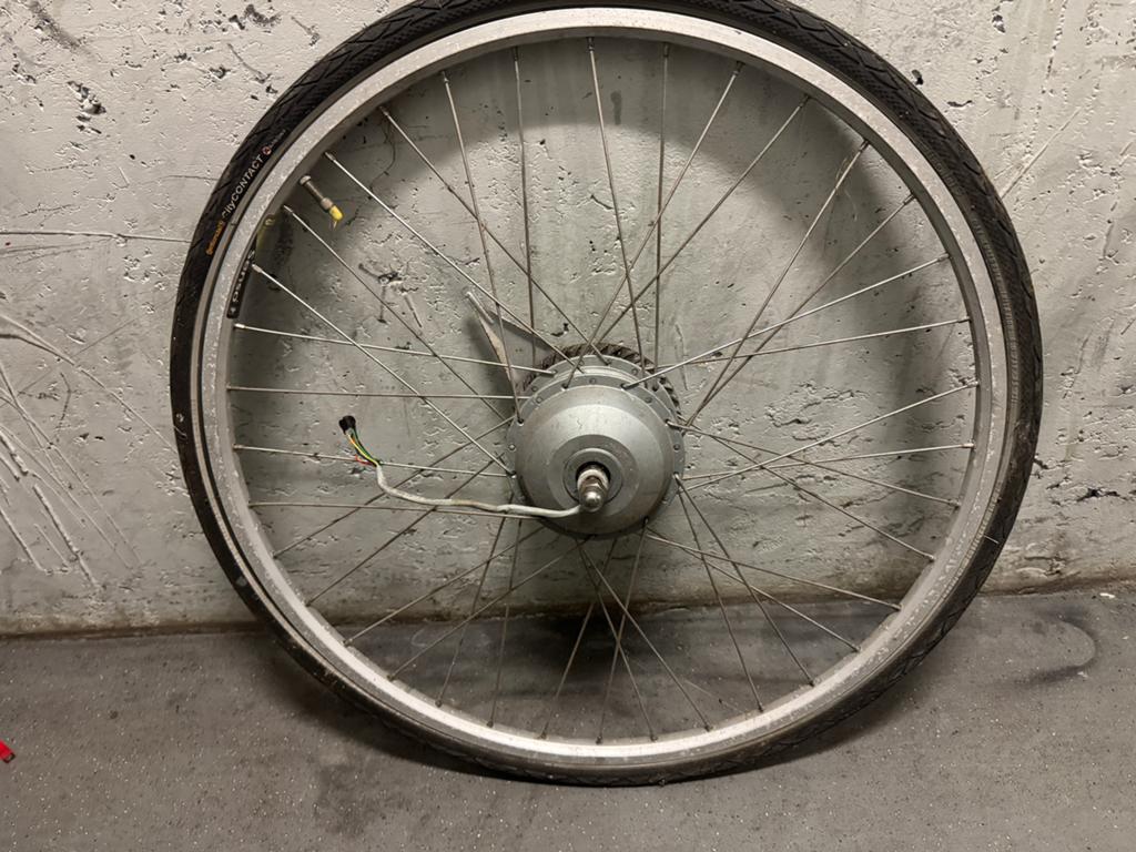 Gazelle orange Elektrischefiets   voorwiel met  naafmotor, 55 tot 59 cm, Ophalen of Verzenden, Gebruikt, Gazelle