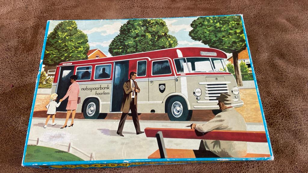 Daf bus kikkerdaf bondsspaarbank Haarlem puzzel, Ophalen of Verzenden, Auto's