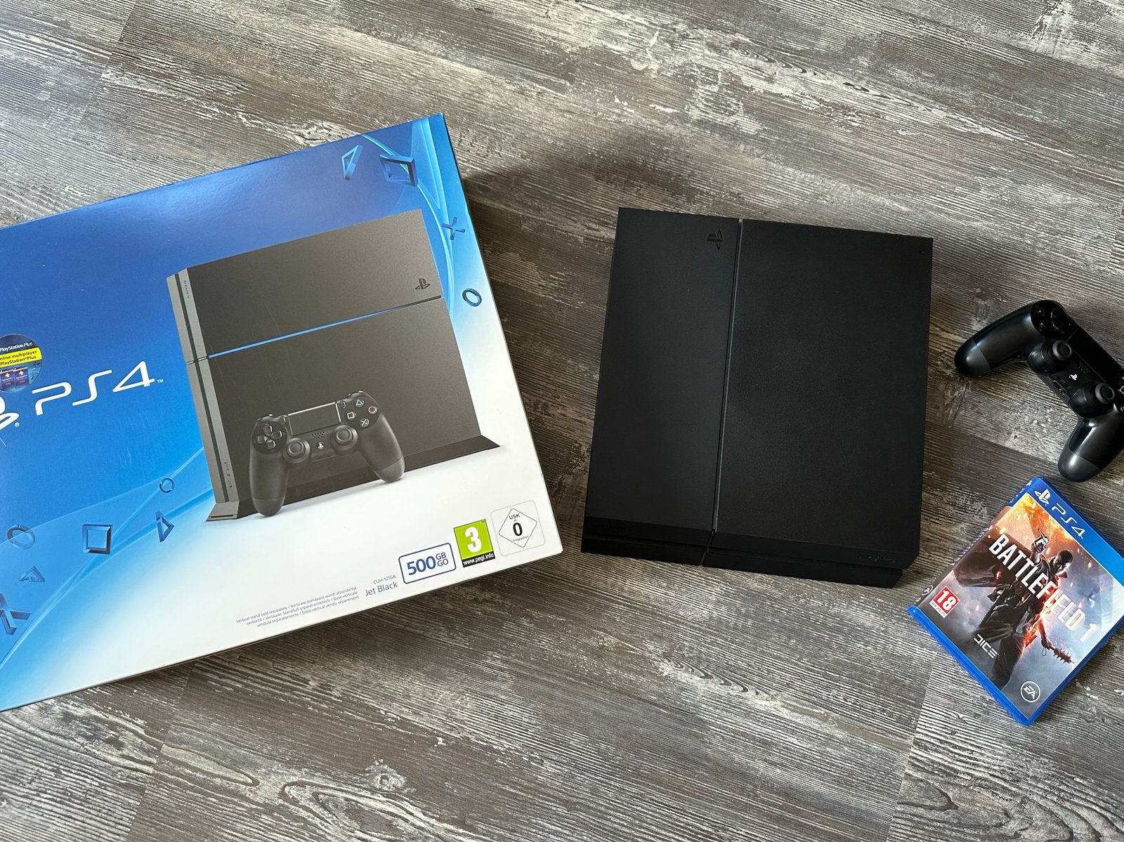 Sony PlayStation 4 (PS4) 500GB met controller en game, Spelcomputers en Games, Spelcomputers | Sony PlayStation 4, Ophalen, Zo goed als nieuw