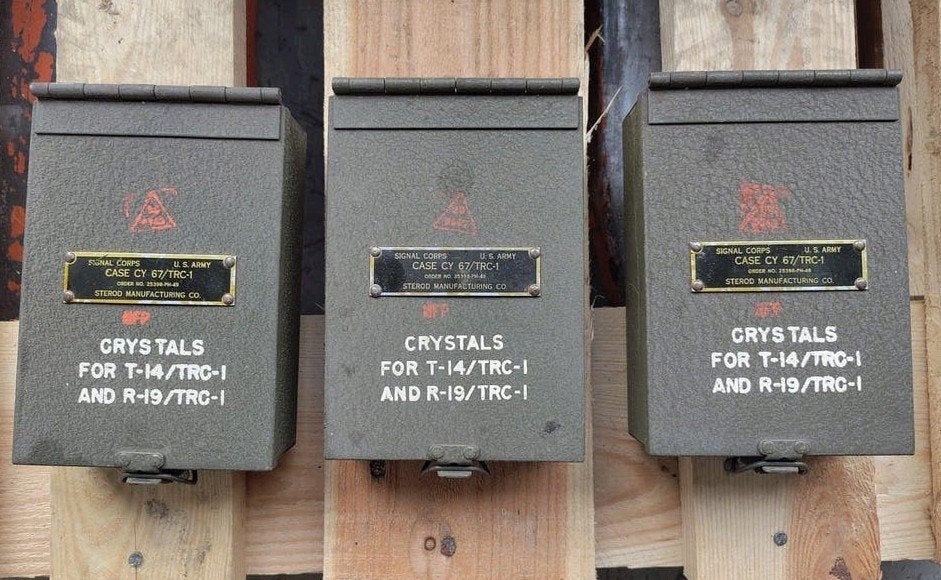 3x Kristal x-tal Crystal box voor TRC-1 zender ontvanger, Ophalen of Verzenden, Amerika