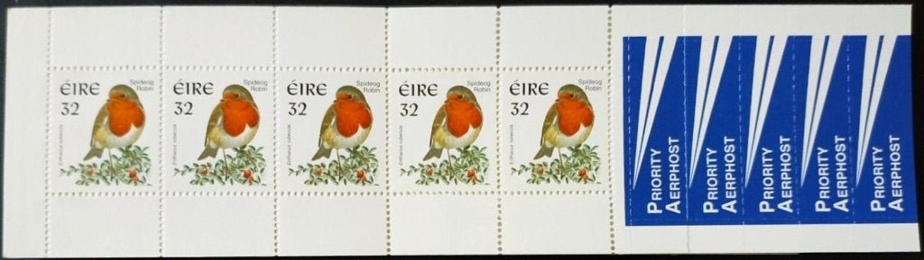 IERLAND 1999 Vogels - European Airmail Postzegelboekje, S.G., Verzenden, Postfris, Dier of Natuur