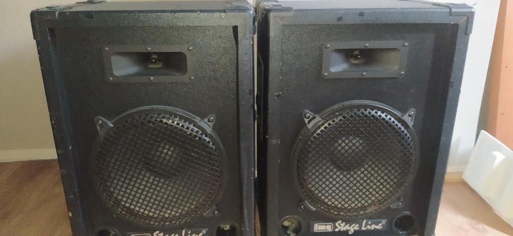 IMG Stage line Luidsprekers PAB 12P, Gebruikt, 120 watt of meer, Front, Rear of Stereo speakers, Ophalen