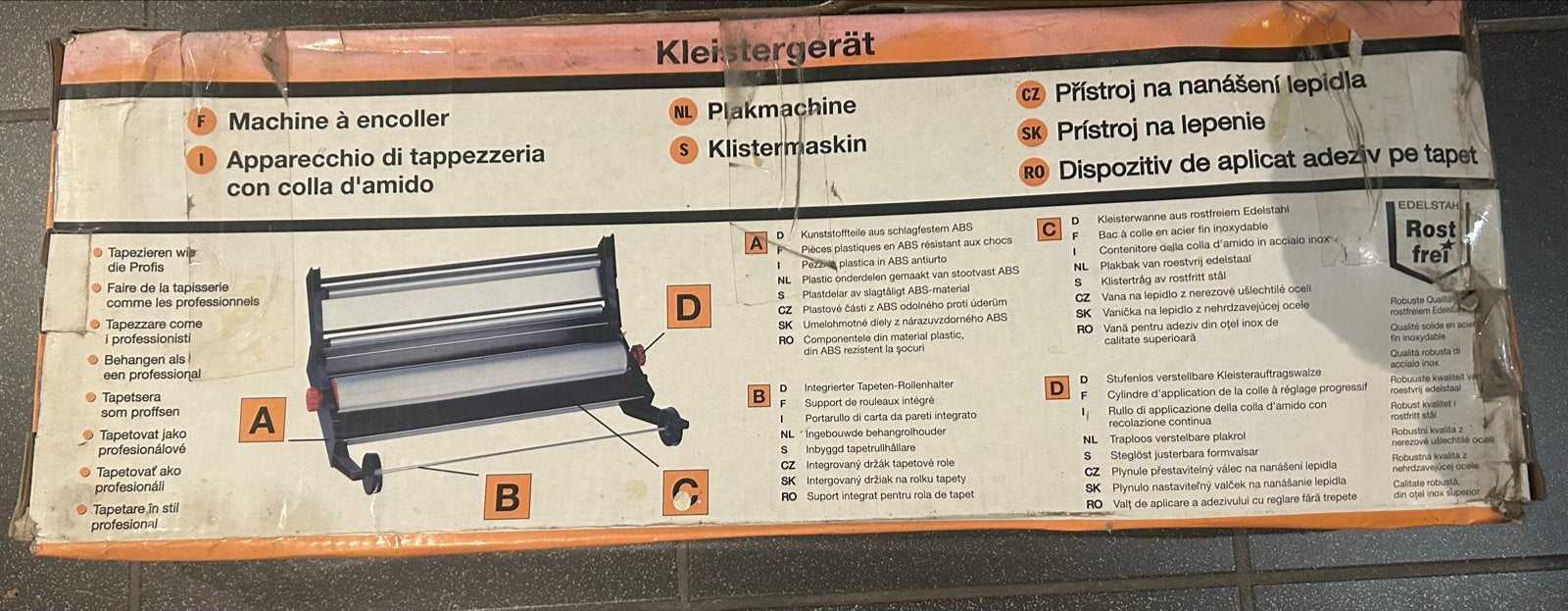 Kleistergerät / Plakmachine voor behang, Ophalen, Overige typen, Nieuw, Minder dan 5 m²
