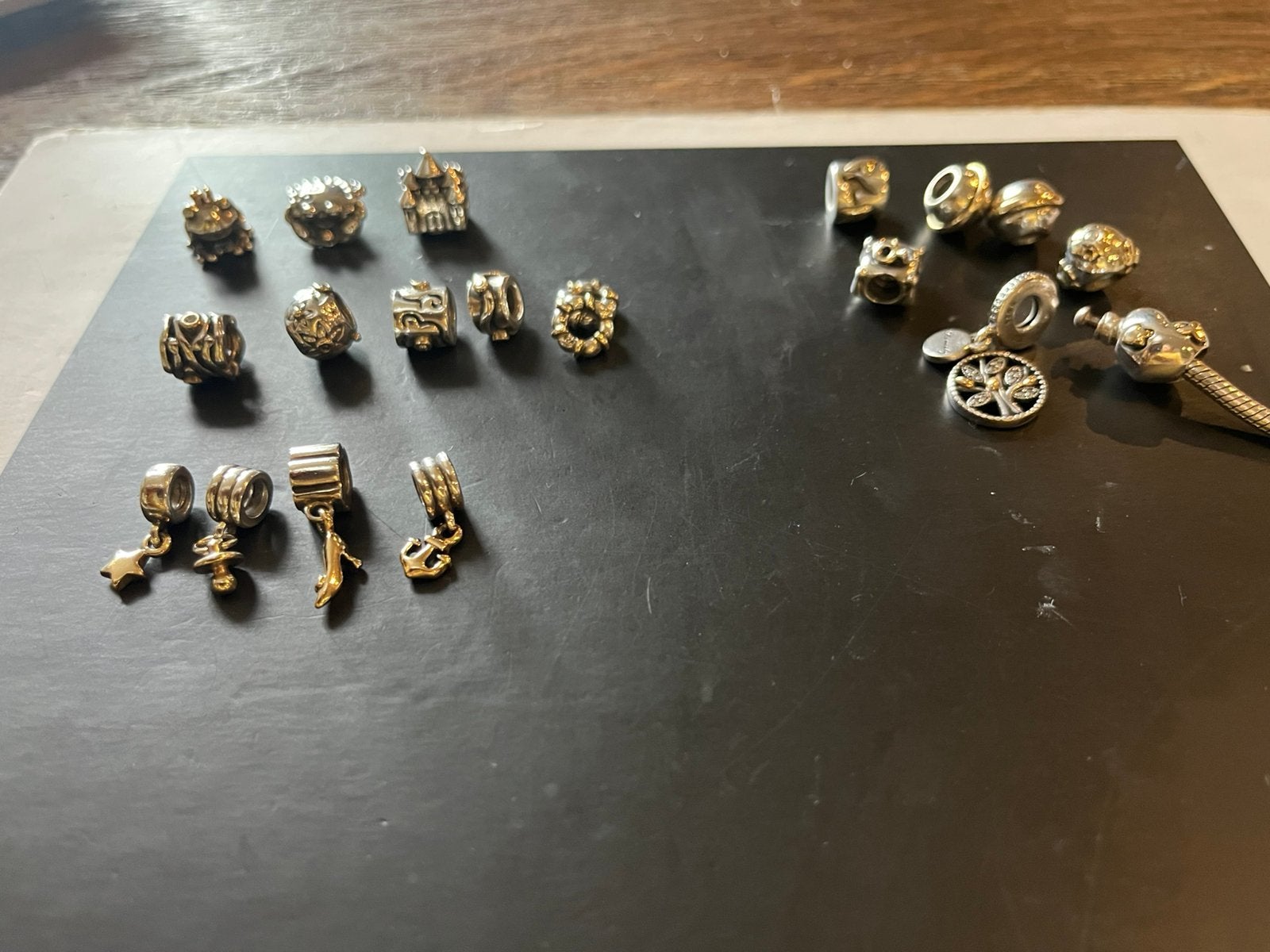 Pandora luxe bedrlset goud details., Ophalen of Verzenden, Zo goed als nieuw, Goud, Pandora
