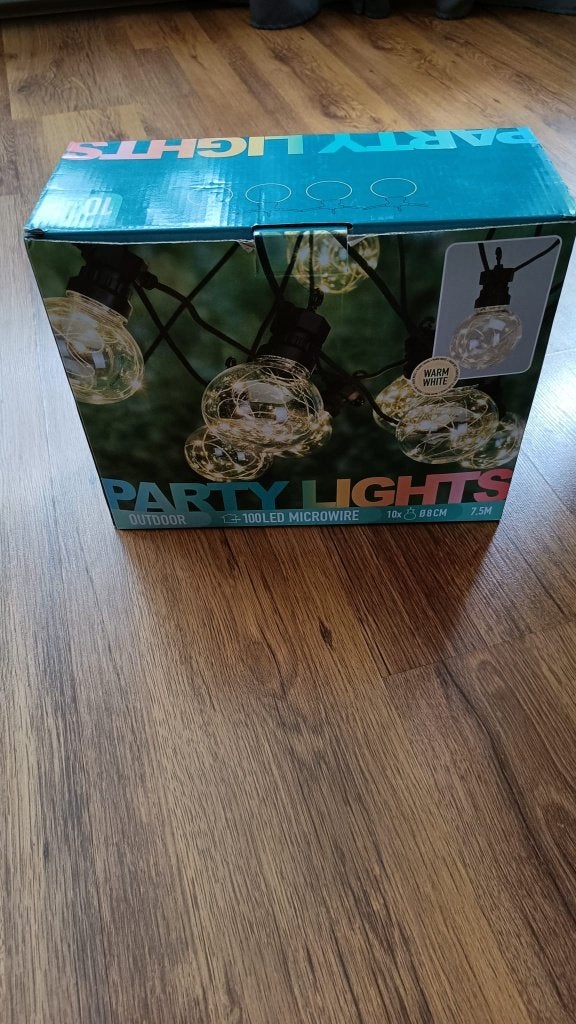 Party Lights (10 lampjes, 7,5m, LED, outdoor), Kunststof, Minder dan 50 watt, Nieuw, Ophalen of Verzenden