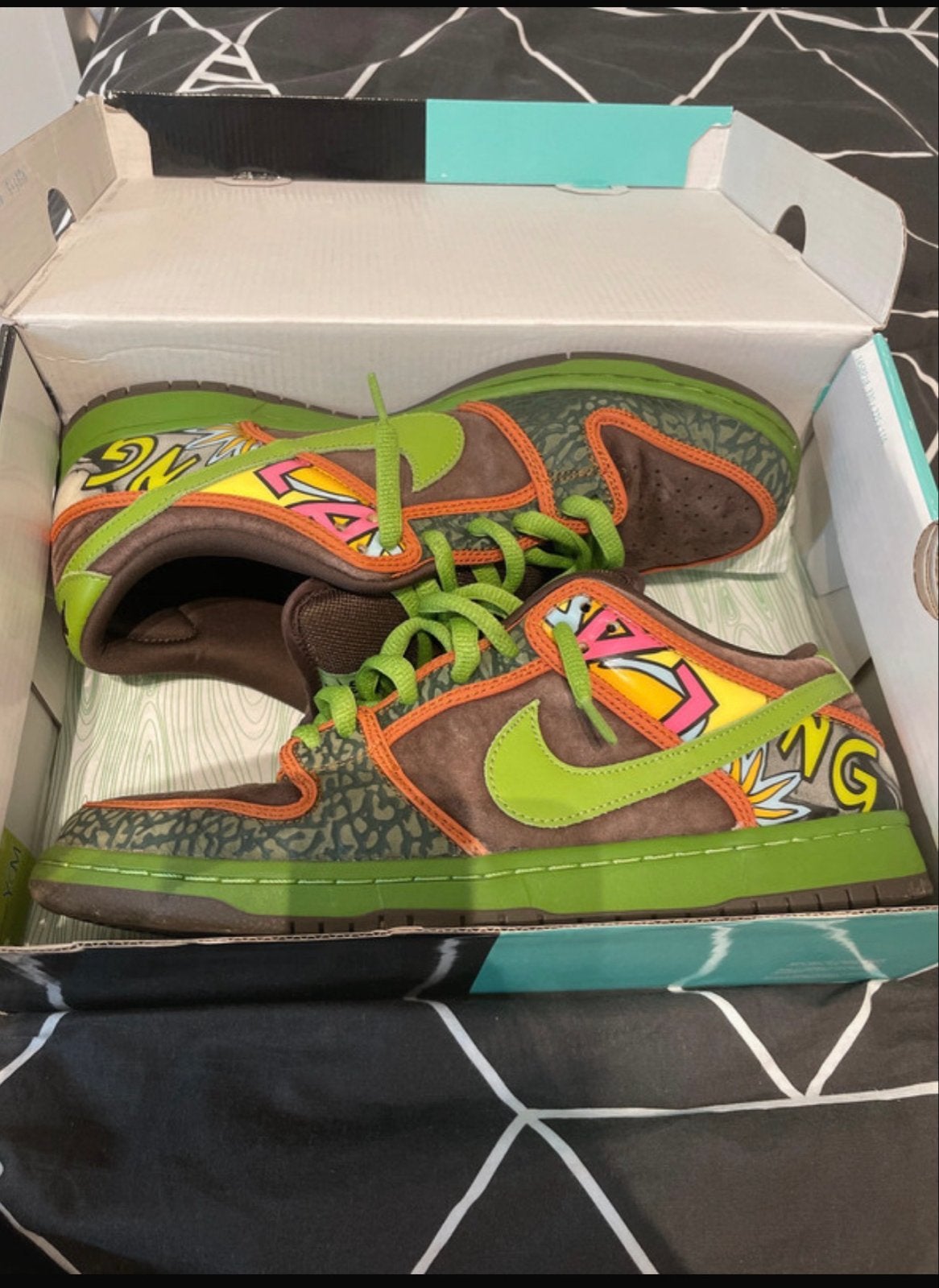Nike Dunk Low SB De La Soul 2015 - Zeldzaam Paar, Ophalen of Verzenden, Zo goed als nieuw, Overige kleuren, Sneakers of Gympen