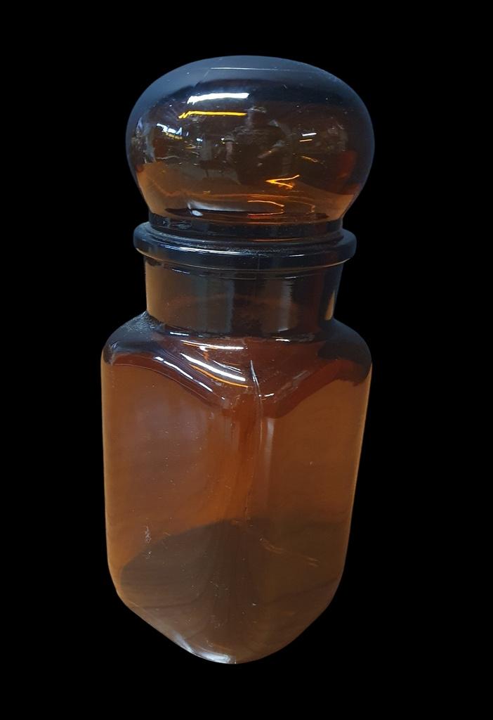 2005 vintage bruin glazen apothekerspot apothekers pot glas, Antiek en Kunst, Curiosa en Brocante, Ophalen of Verzenden