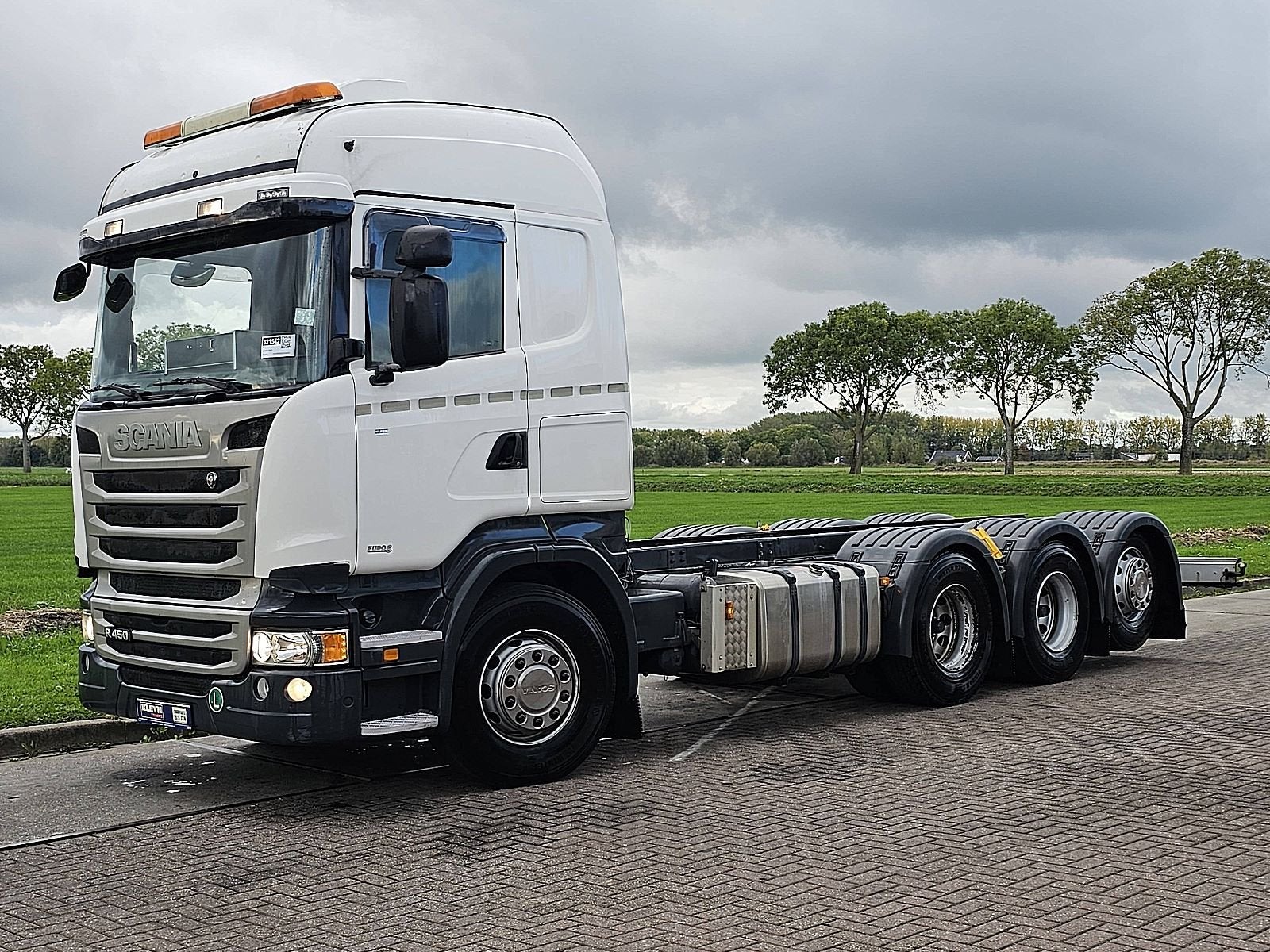 SCANIA R450 8x4*4 retarder pto, Automaat, Euro 6, Scania, Wit