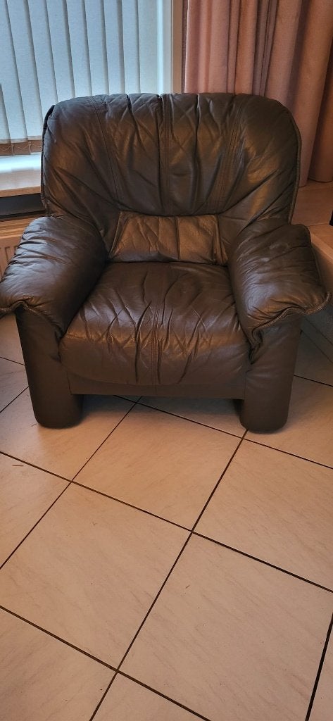 fauteuil, Ophalen, Gebruikt, 75 tot 100 cm, Leer