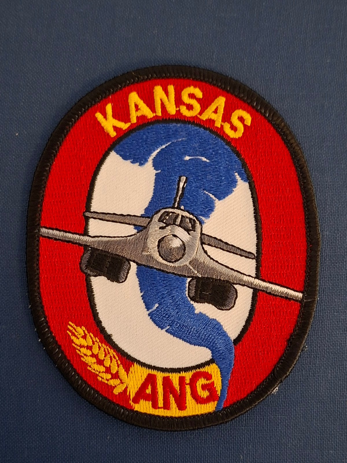 USAF patch 127th Bomb Squadron B-1B Kansas ANG, Verzenden, Luchtmacht, Amerika, Embleem of Badge