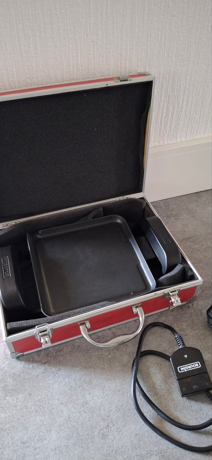 Bourgini Travel Multi Plate - mini Tafelgrill bakplaat m, Ophalen of Verzenden, Zo goed als nieuw, Tafelgrill