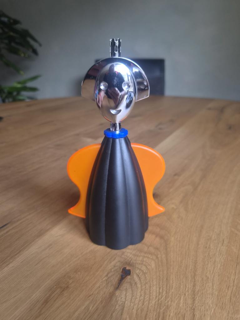 Alessi Tafelaansteker Anna G. - Design Klassieker, Ophalen of Verzenden, Zwart, Overige typen, Gebruikt