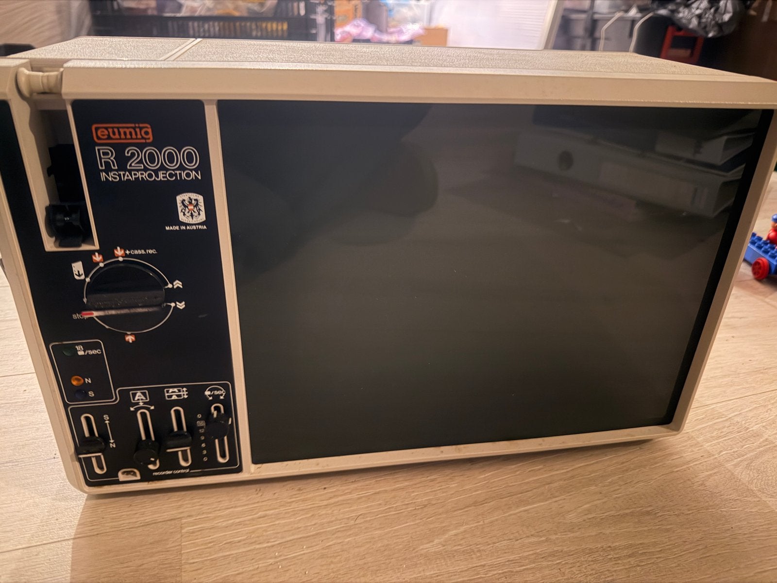 Eumig R 2000 Instaprojection Stomme Filmprojector, Ophalen of Verzenden, Gebruikt, Met scherm