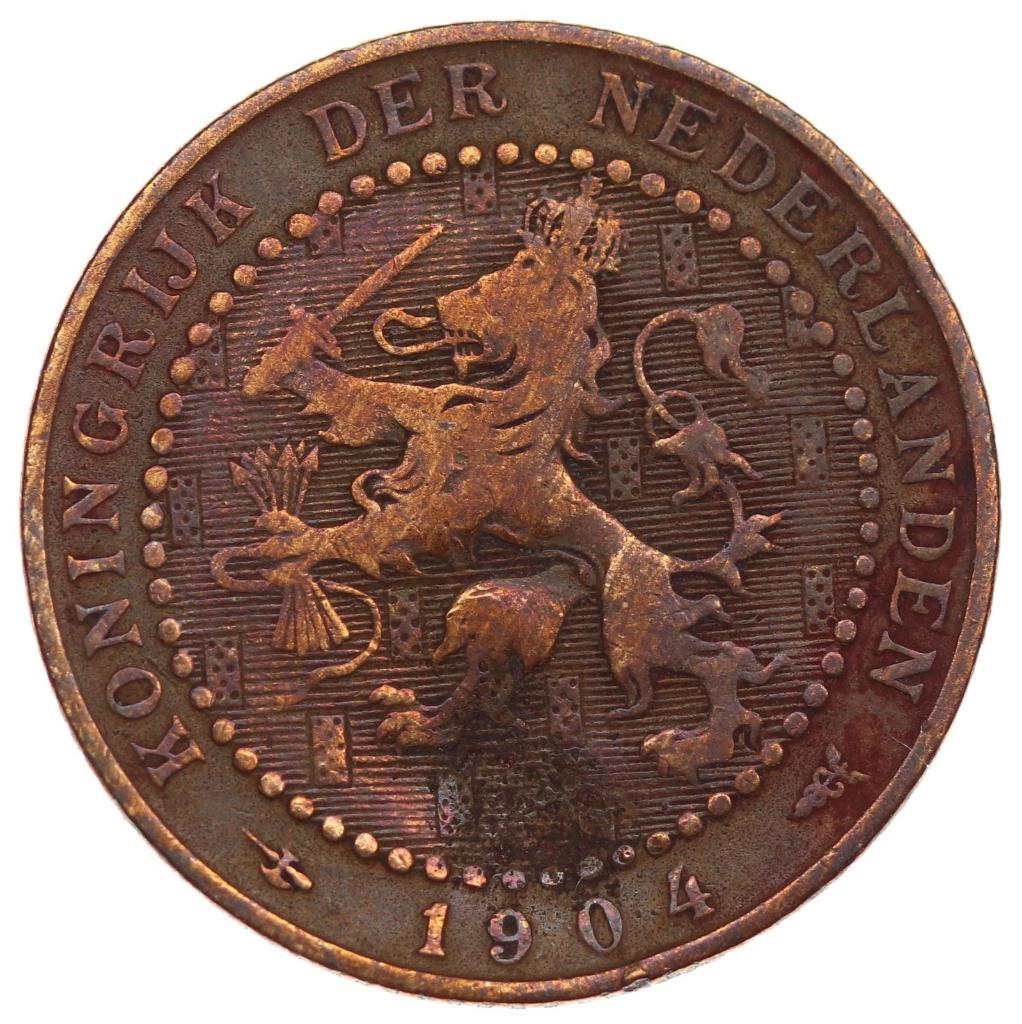 Wilhelmina - oude 1 cent 1904 fraai+ (6247, Ophalen of Verzenden, Koningin Wilhelmina, 1 cent, Losse munt