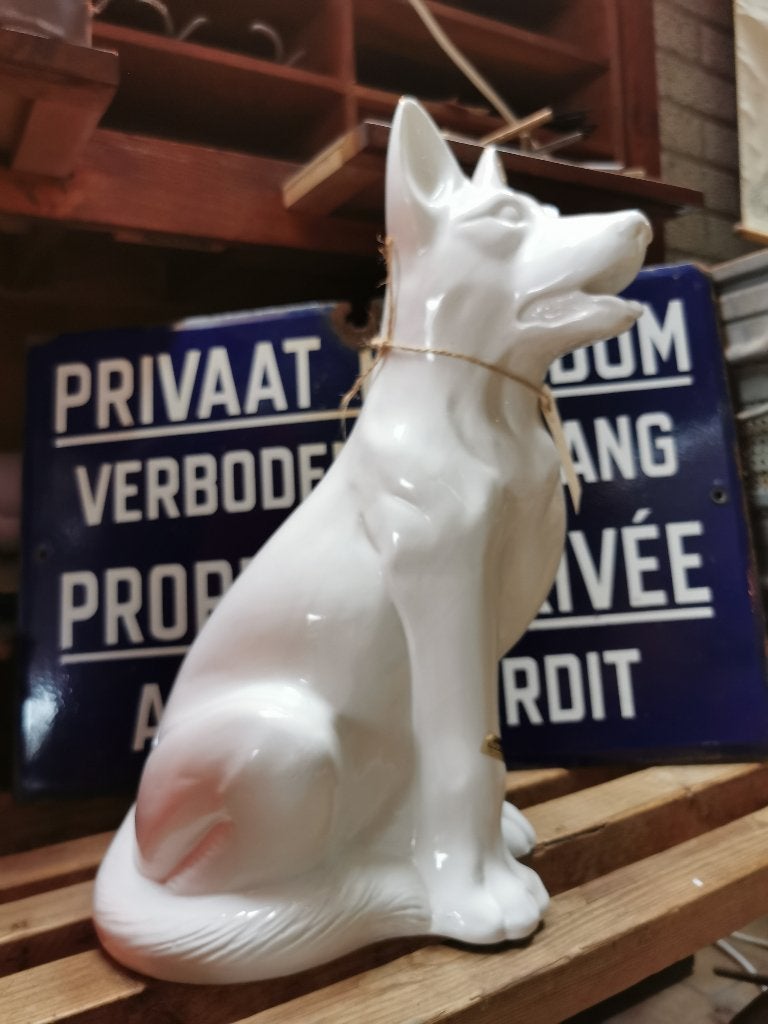 Vintage keramische herdershond Duitse herder mechelse herder, Ophalen