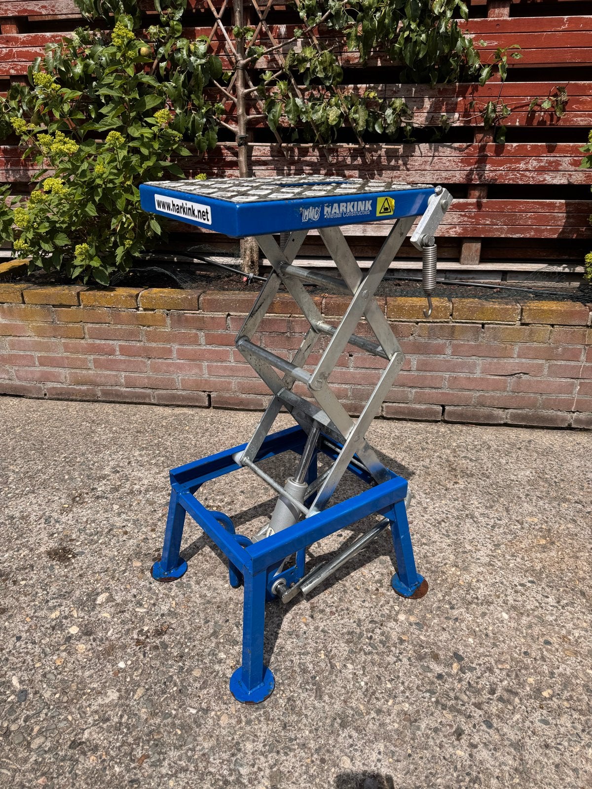 Harkink Hydraulische Motorheftafel Max 135 KG, Ophalen, Gebruikt