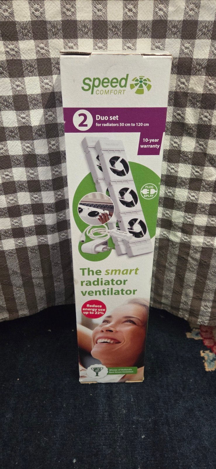 SpeedComfort Duo set slimme radiator ventilator, Doe-het-zelf en Verbouw, Ophalen of Verzenden, Nieuw, Minder dan 200 watt, Overige typen