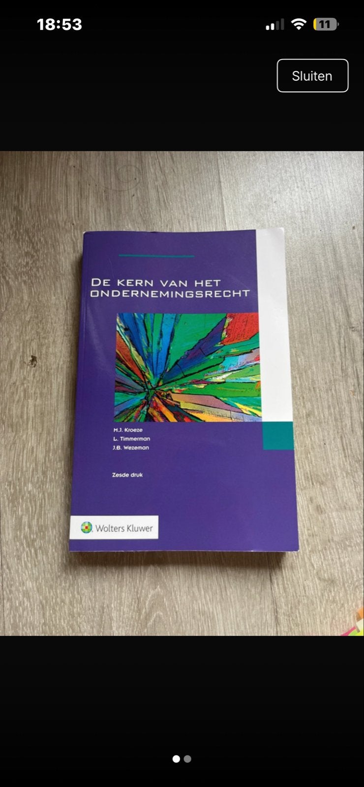 De Kern van het Ondernemingsrecht - Zesde Druk, Verzenden, Gamma, Gelezen, HBO