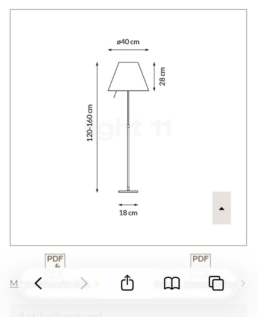 Costanzina D13 vloer en wandlamp luceplan, Huis en Inrichting, Lampen | Vloerlampen, Ophalen of Verzenden, Zo goed als nieuw, Kunststof