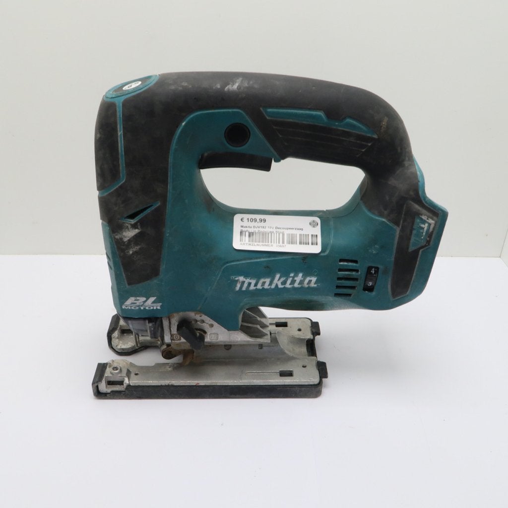 Makita DJV182 18V Decoupeerzaag Body | in Redelijke Staat, Makita, Gebruikt, Support@makita.com, Makita Corporation, 3-11-8, Sumiyoshi-cho, 
Anjo, Aichi 446-8502
Japan