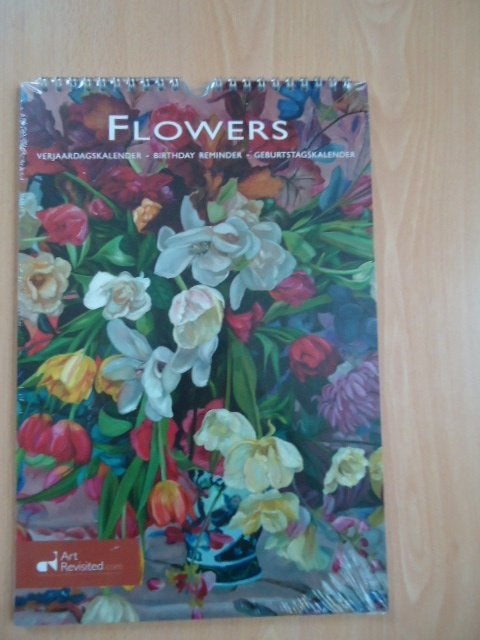 Verjaardagskalender bloemen, nieuw, Art Revisited, kunst, Ophalen of Verzenden, Maandkalender, Nieuw