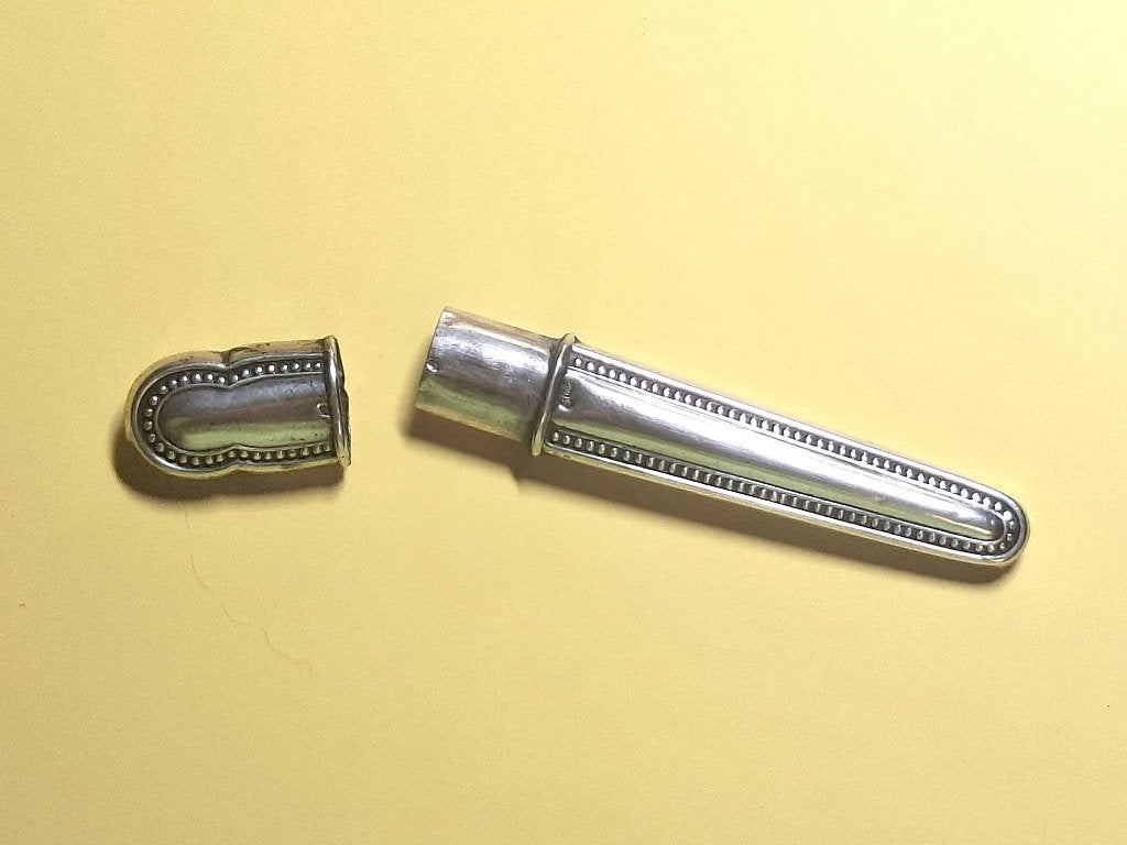 Zeer fraaie antiek zilveren naaldenkoker, Antiek en Kunst, Ophalen of Verzenden, Zilver