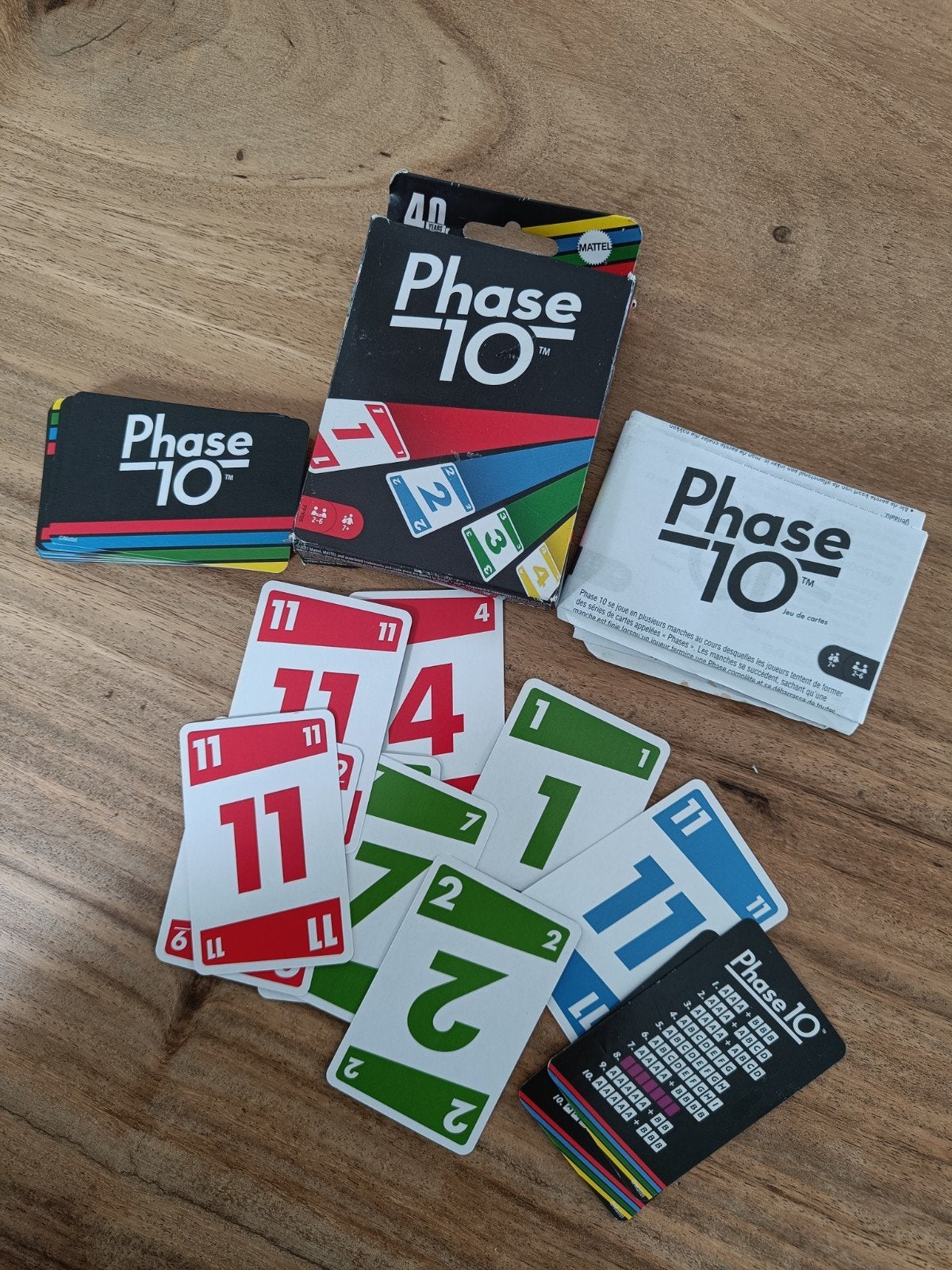 Phase 10 Kaartspel - Compleet en in goede staat, Hobby en Vrije tijd, Vijf spelers of meer, Ophalen of Verzenden, Gebruikt, Mattel