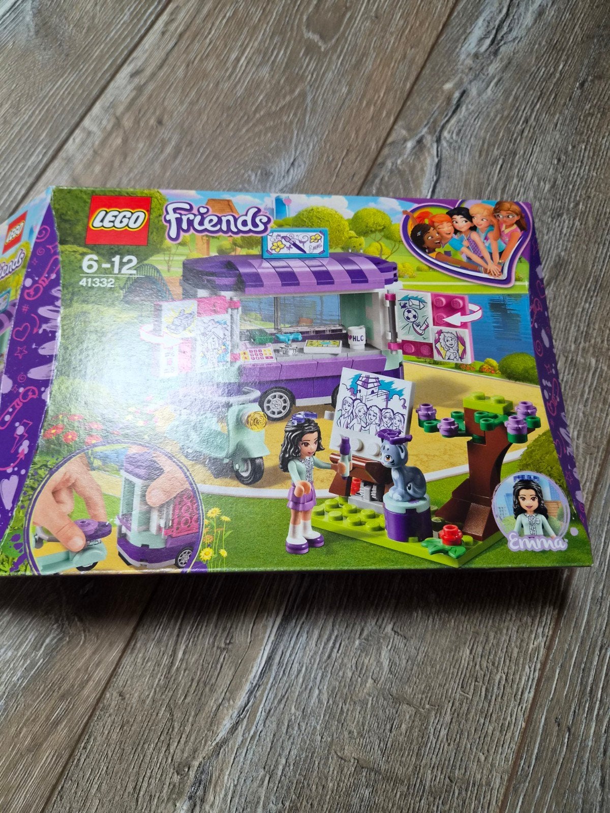 LEGO Friends 41332 Emma's Kunstkraam - Compleet, Kinderen en Baby's, Ophalen of Verzenden, Zo goed als nieuw, Overige merken