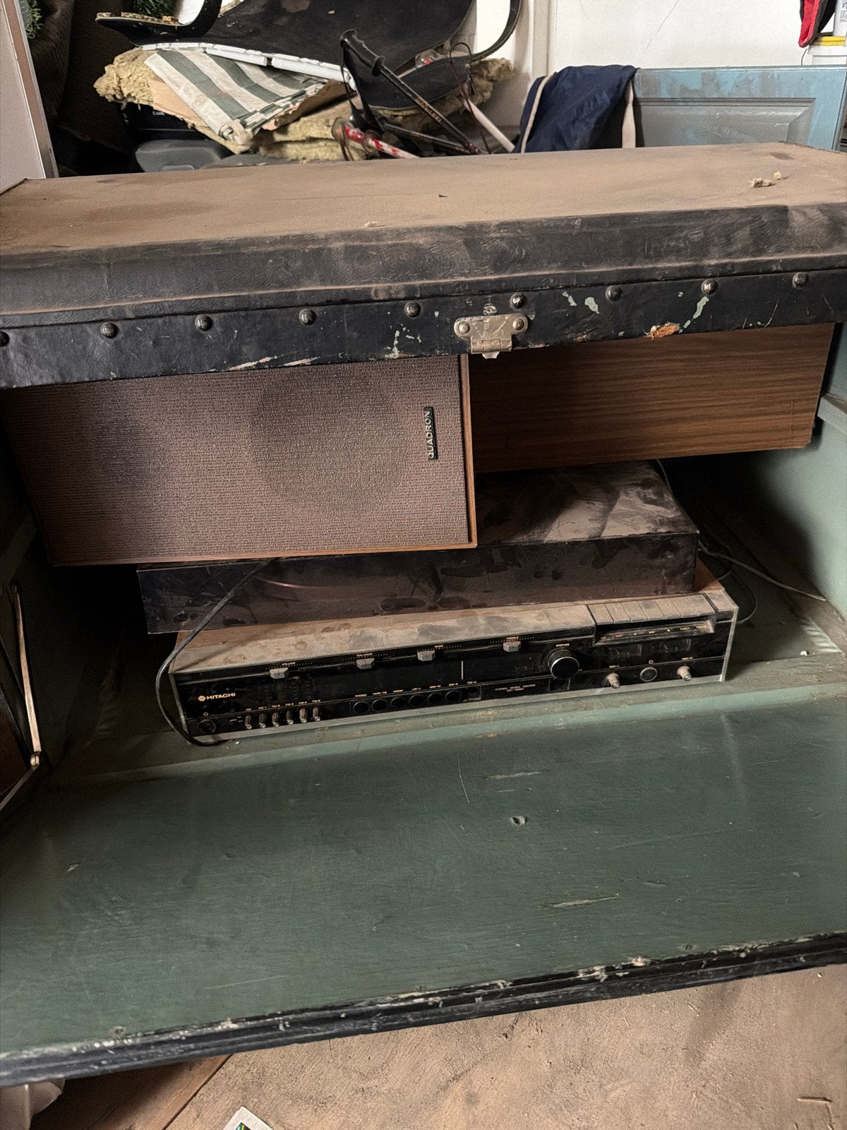 Vintage Hitachi Stereo Set met Speakers - Opknapper, Audio, Tv en Foto, Stereo-sets, Hitachi - Quadron, -, -, Losse componenten