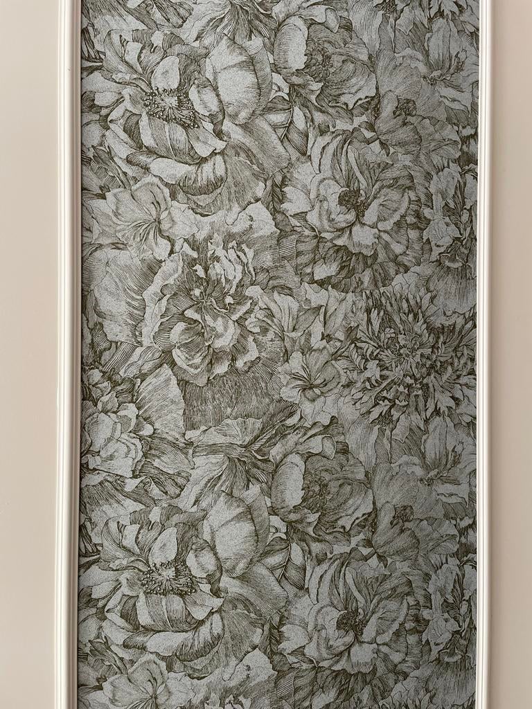 Eijffinger Museum 307342 Behang - Elegant Bloemenpatroon, Ophalen of Verzenden, Minder dan 10 m², Groen