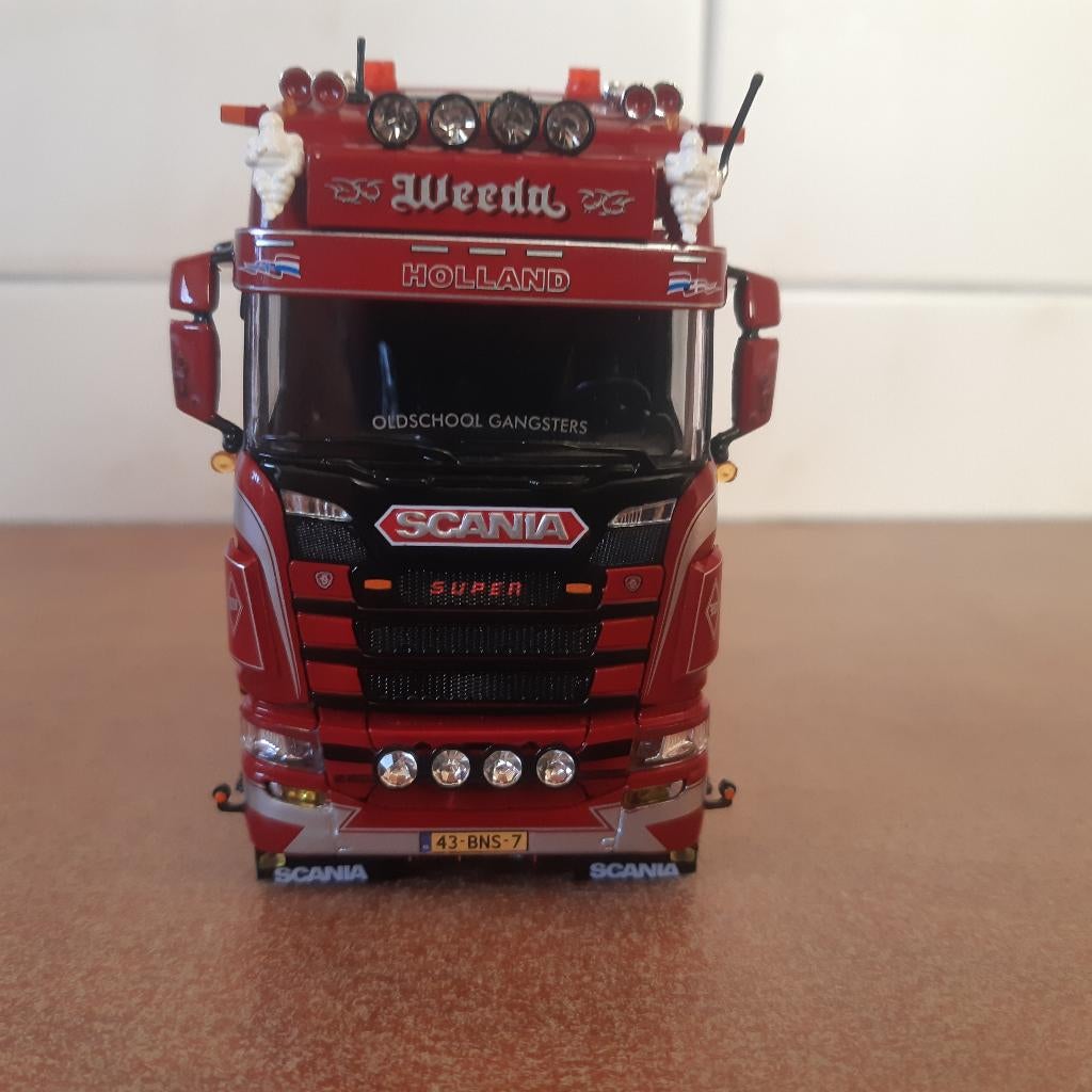 Tekno Scania Weeda Old school gangsters, Hobby en Vrije tijd, Modelauto's | 1:50, Ophalen of Verzenden, Nieuw, Bus of Vrachtwagen