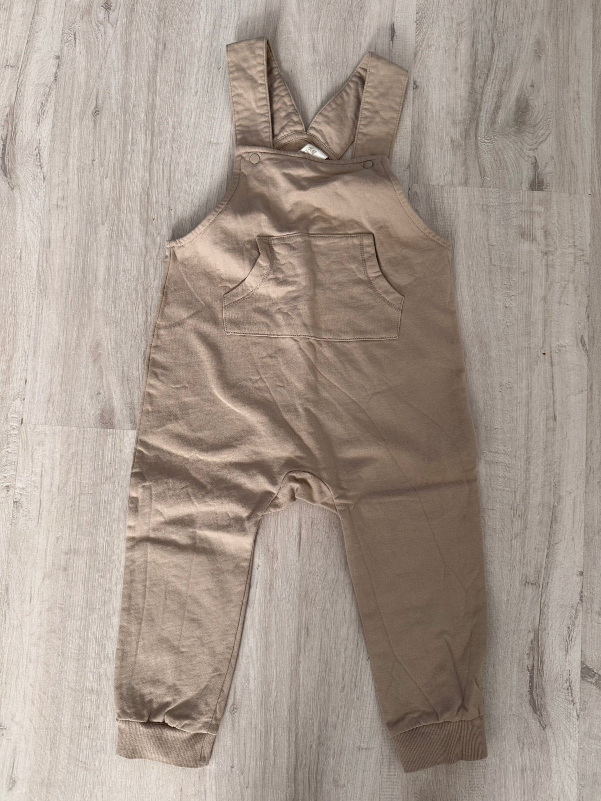 H&M beige tuinbroek warm gevoerde zandkleurige salopette 98, Ophalen of Verzenden, Zo goed als nieuw, Jongen of Meisje, Overige typen