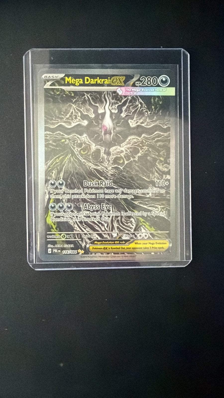 Mega Darkrai ex, Ophalen, Zo goed als nieuw