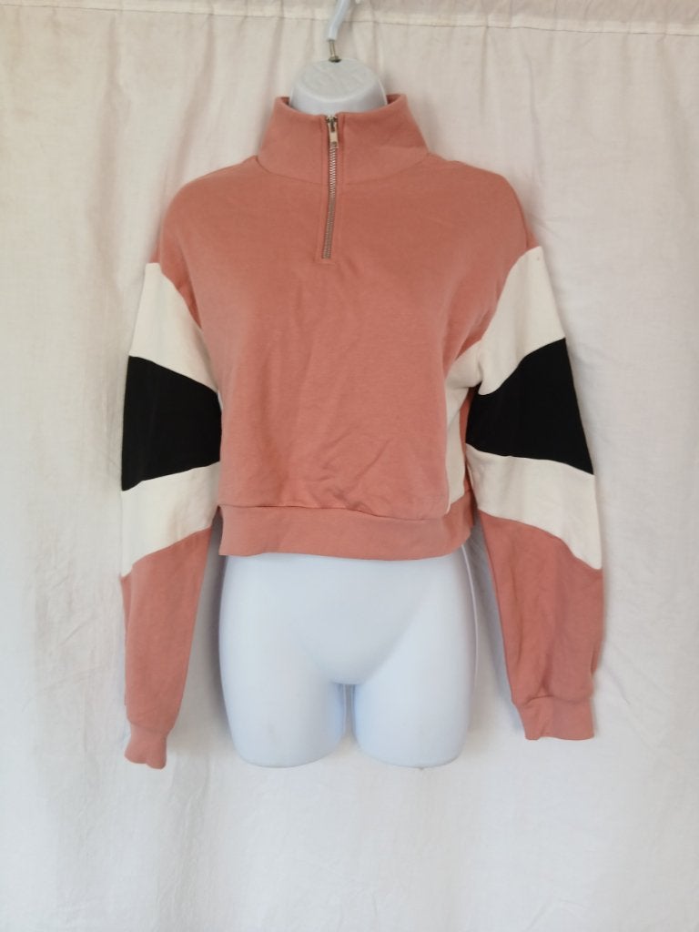Stoer en sportief roze shirt, blote buik mt XS merk Divided, ., Ophalen of Verzenden, Zo goed als nieuw, .