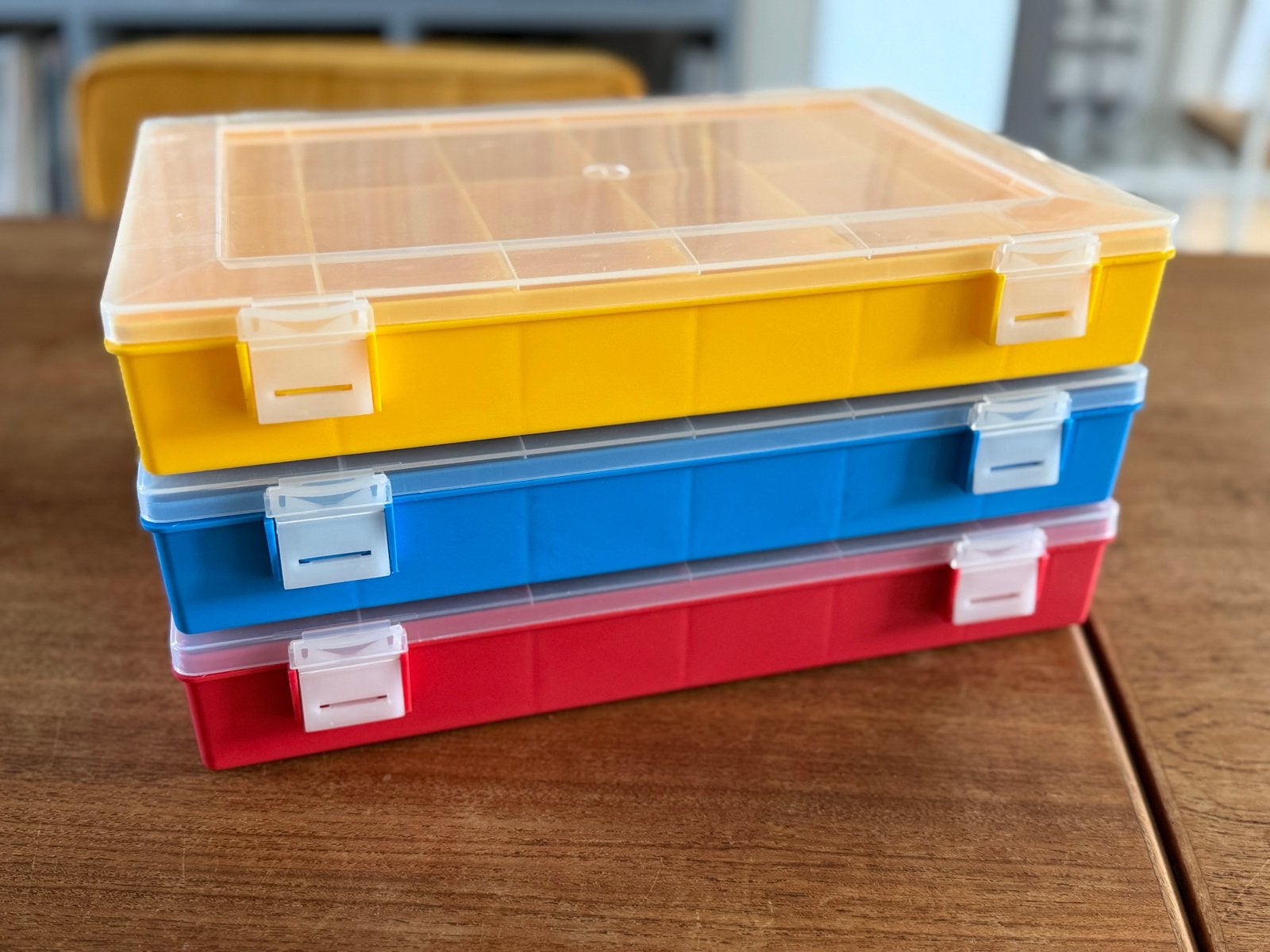 3 Opbergboxen met vakjes voor LEGO, kralen of hobby items, Nieuw, Meerkleurig, Ophalen of Verzenden, Kunststof