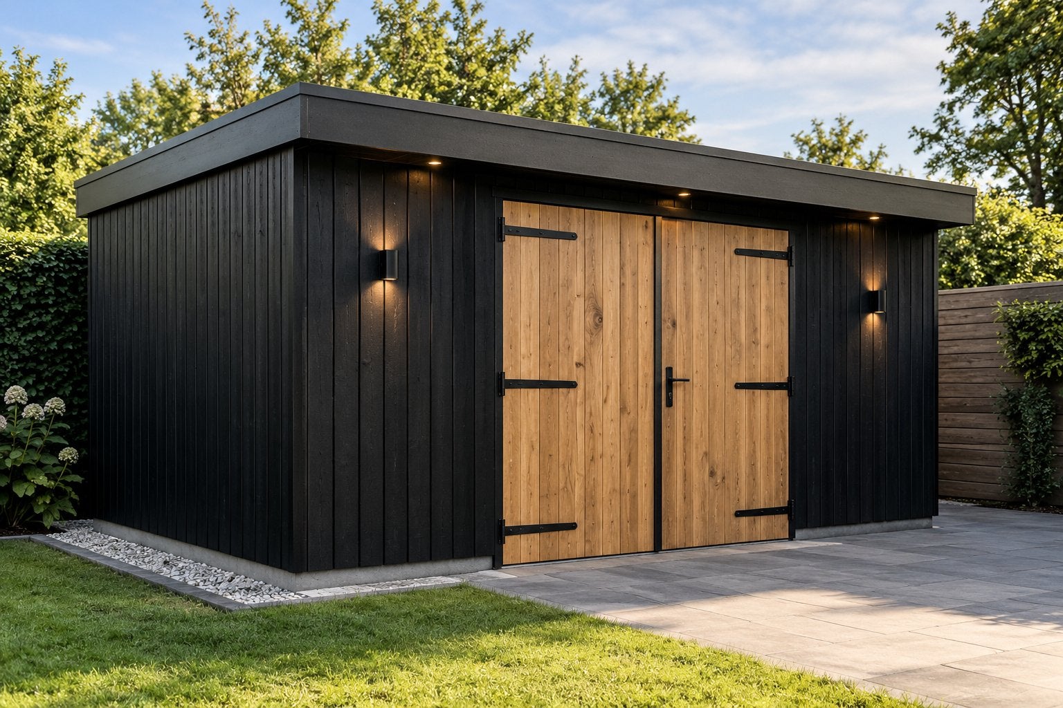 Prefab schuur met eigen meterkast, 200 tot 400 cm, 250 tot 500 cm, Schuur, Ophalen of Verzenden