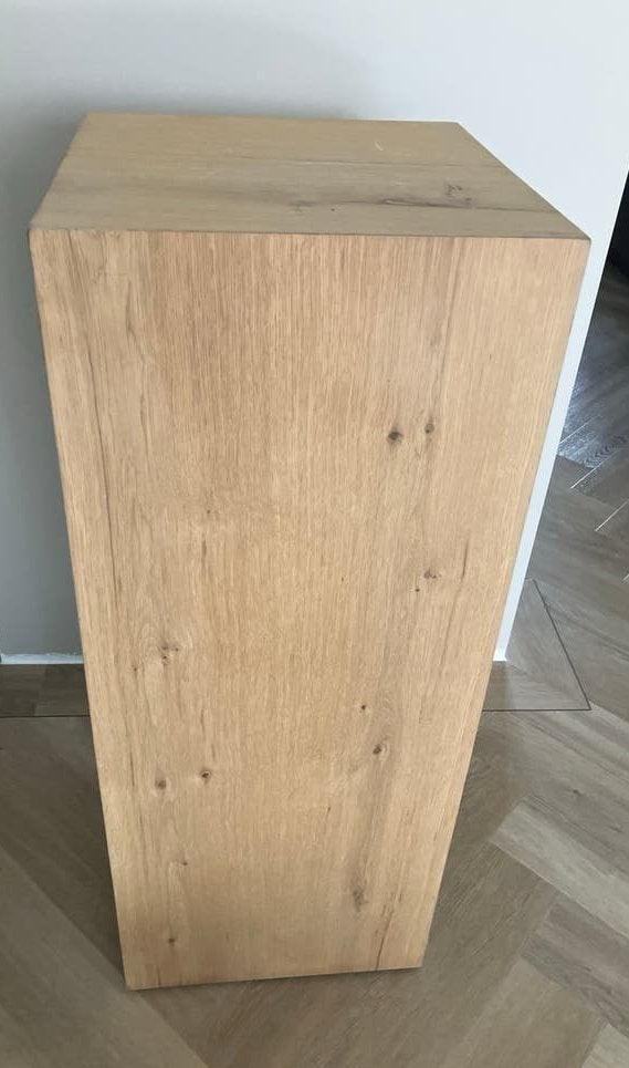 Eiken houten sokkel/plantenstandaard/ zuil, Ophalen, Gebruikt