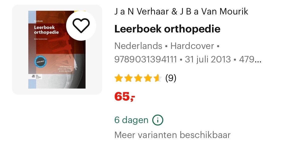 Leerb. orthopedie & Motor Learning and Performance, Ophalen of Verzenden, Beta, Nieuw, HBO