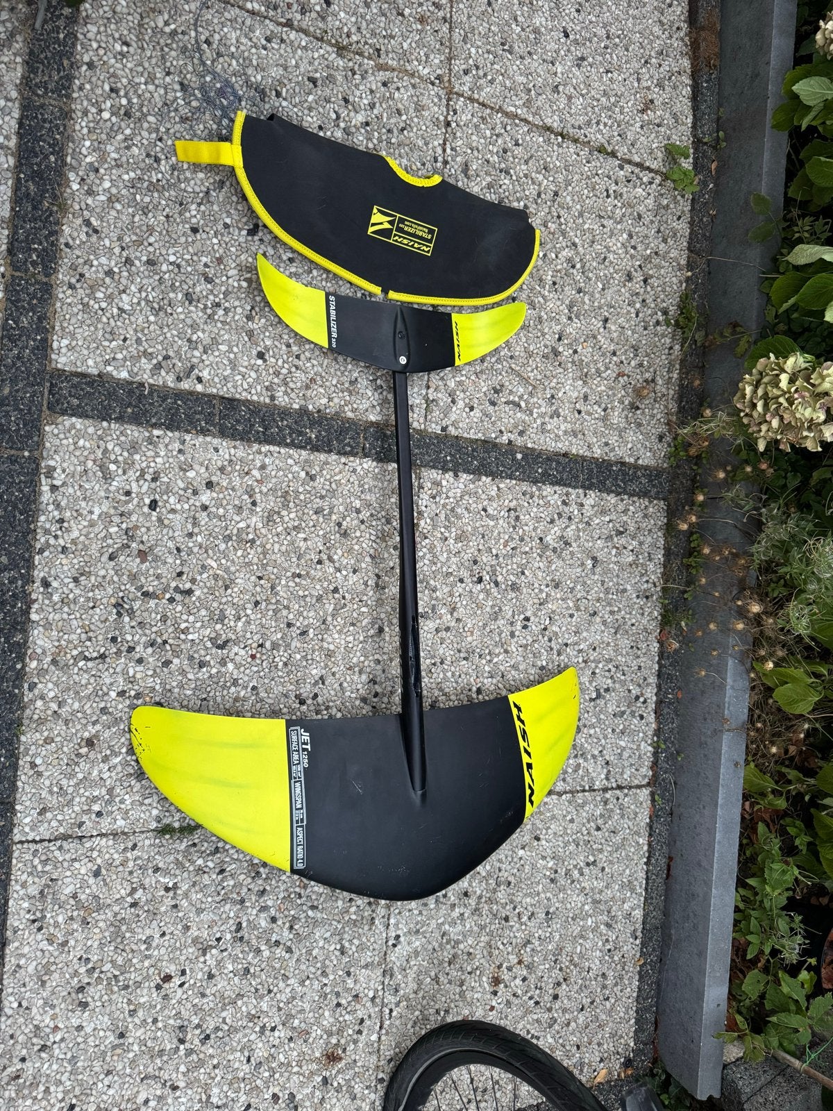 Naish Jet 1250 Foil - Zo goed als nieuw, Ophalen, Zo goed als nieuw, Overige typen, Met vinnen