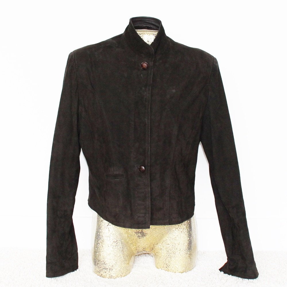 Prachtige Suede/Leren Lanaby's Jasje (L) € 80,-, Kleding | Dames, Bruin, Maat 42/44 (L), Ophalen of Verzenden, Zo goed als nieuw