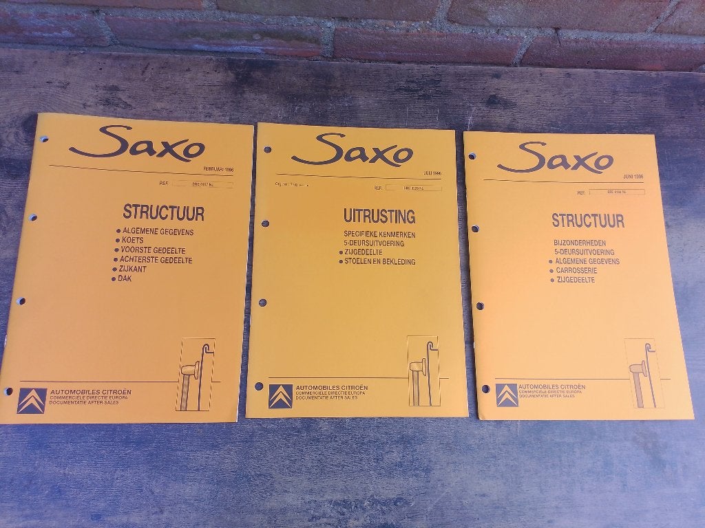 Citroen Saxo dealer werkplaatsboeken Carrosseriewerk, Boeken, Ophalen of Verzenden, Zo goed als nieuw, Citroën