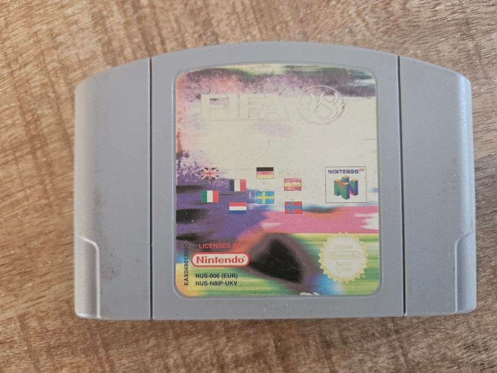 FIFA 98 Nintendo 64 (N64) Game Cartridge, Spelcomputers en Games, Ophalen of Verzenden
