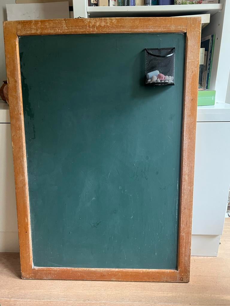Donkergroen schoolbord 68 x 98 cm, Diversen, Schoolborden, Ophalen, Mobiel, Gebruikt, Krijtbord