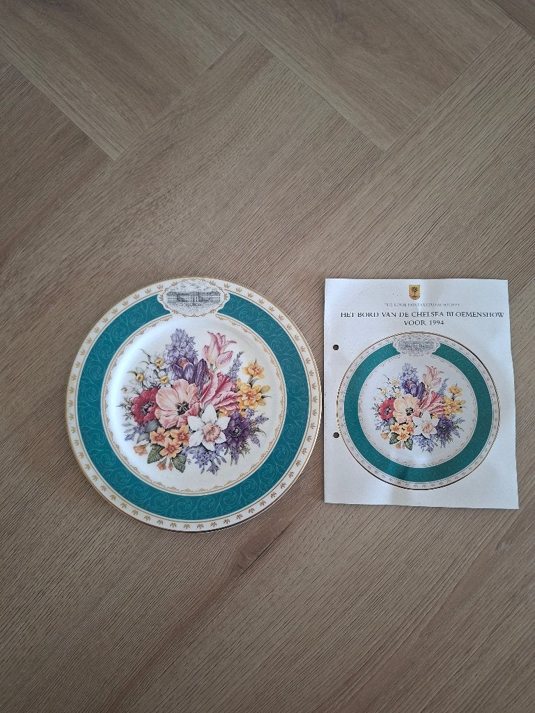 Minton RHS - Chelsea Flower Show 1994 - met certificaat, Antiek en Kunst, Ophalen