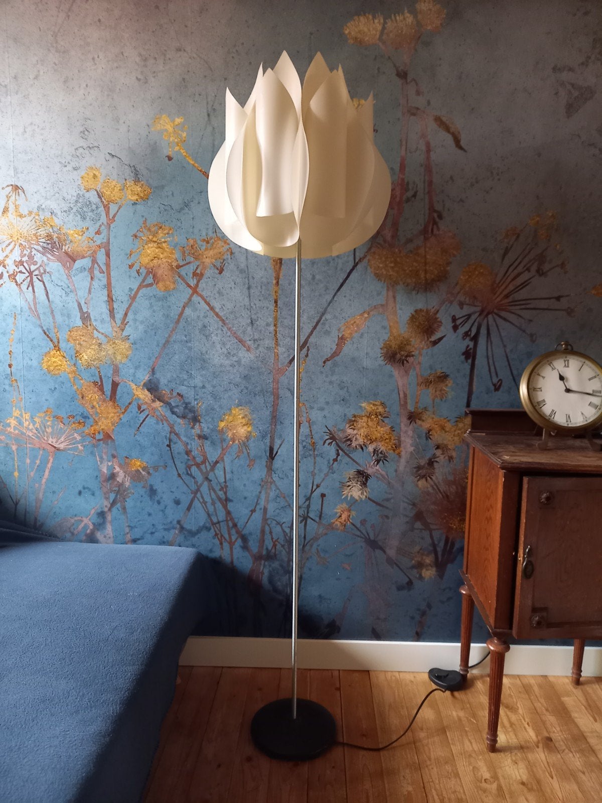 Vintage vloerlamp Knappa Tulpan, Huis en Inrichting, Lampen | Vloerlampen, Ophalen, Gebruikt, Modern, Bloemdesign, E27 (groot)
