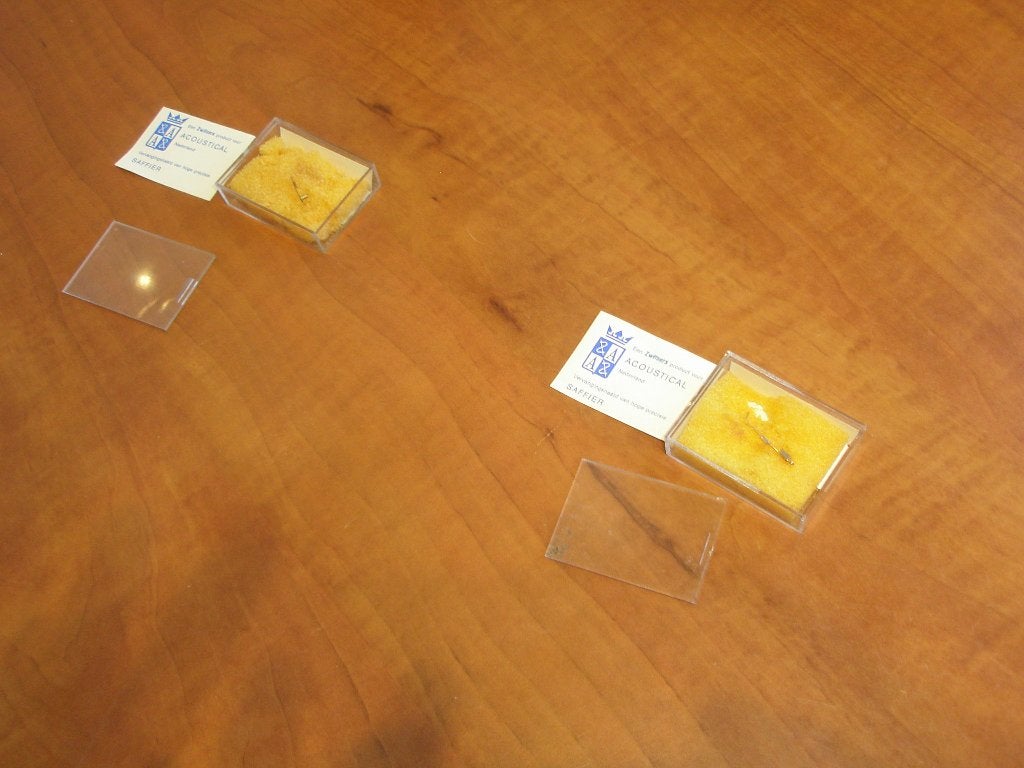 2x naald Accoustical ( Garrard en Eden ), Ophalen of Verzenden, Gebruikt, Platenspeler-onderdeel, Overige merken