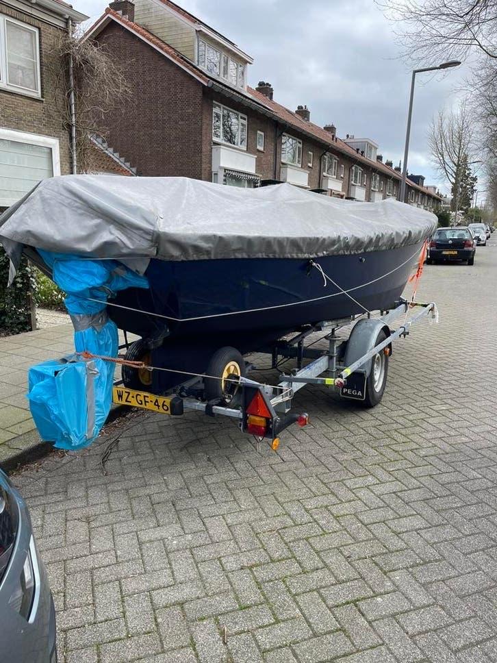 Boot te koop 685x215 met Yamaha 9.9pk xl staart inruil optie, Ophalen, Gebruikt, Staal, Buitenboordmotor
